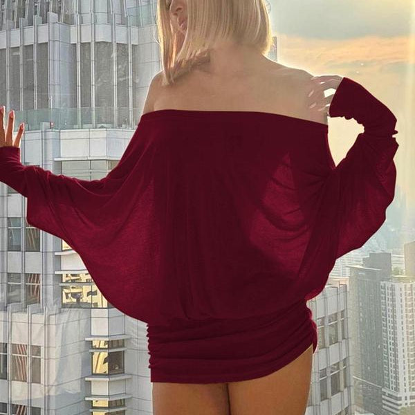 JoyaWear | Liora Off-Shoulder Drape Dress