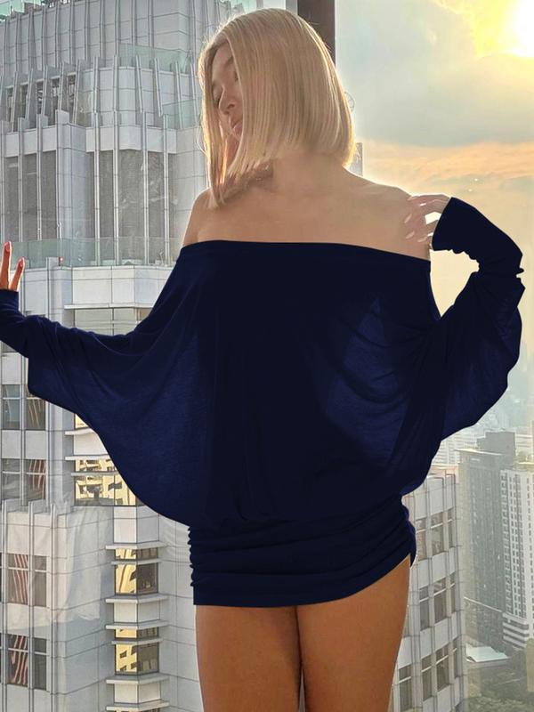 JoyaWear | Liora Off-Shoulder Drape Dress